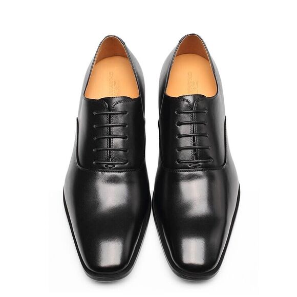 US6.5 CHAMARIPA Elevator Shoes Men Black Oxford Dress Shoes increase 7cm/2.7\